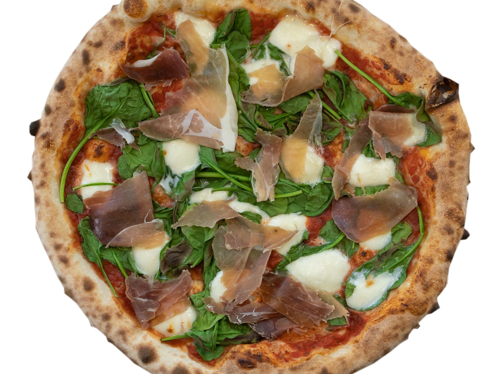 Order 12" Prosciutto & Baby Spinach food online from Mac Daddy store, Oak Park on bringmethat.com