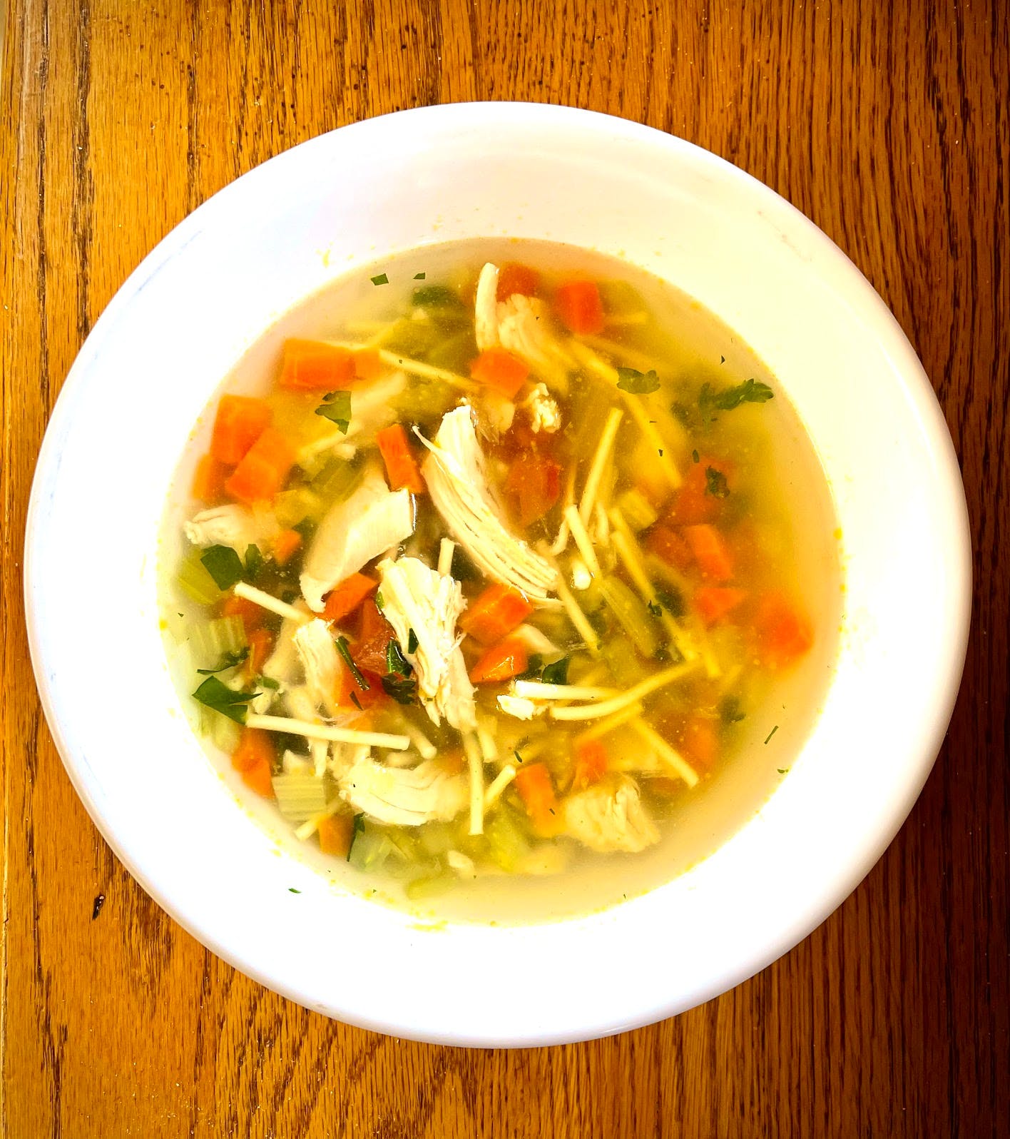 Order Chicken Soup - Pint food online from Sonny Restaurant & Pizzeria store, Englewood on bringmethat.com