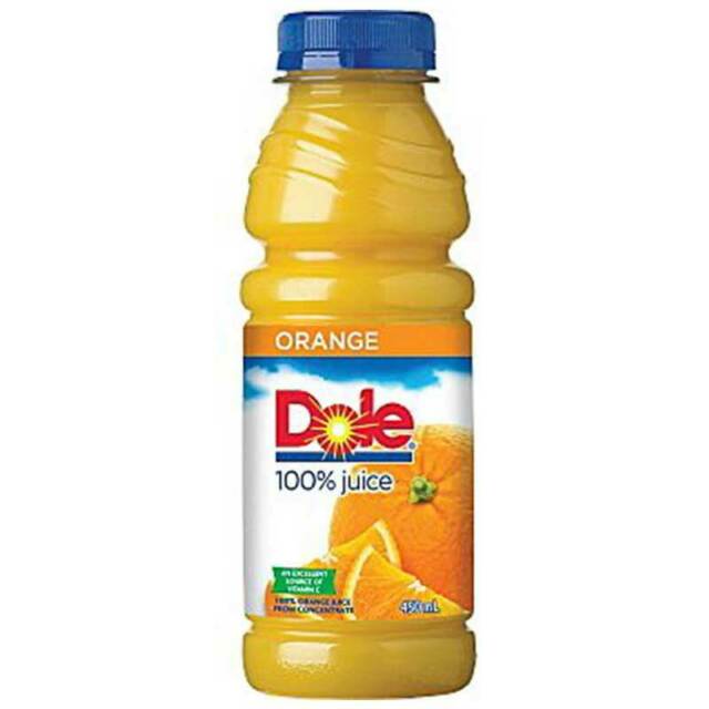 Order Dole Orange Juice 15.2 oz food online from Greek Bistro store, San Francisco on bringmethat.com