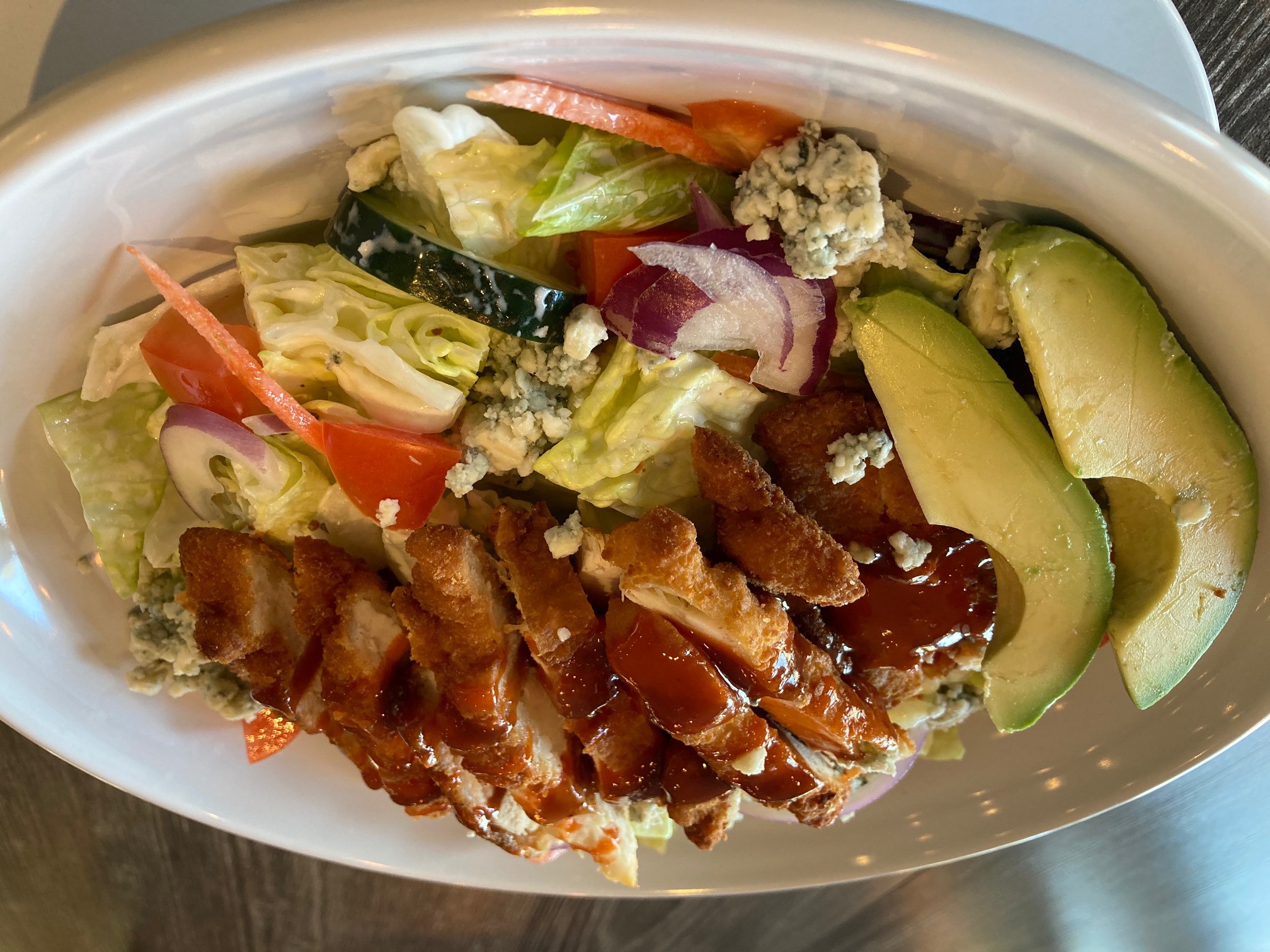 Order Buffalo Chicken Salad food online from Cafe Rose Express store, Costa Mesa on bringmethat.com