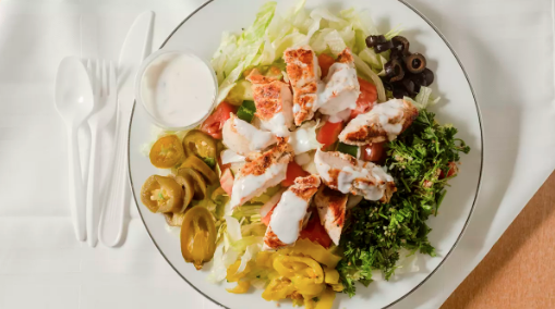 Order Marinated Chicken Platter food online from Kebab Gyros - Thoroughbred Lane store, Brentwood on bringmethat.com