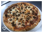 Order Meat Lovers Pizza food online from Backwoods Pizza store, Roxbury on bringmethat.com