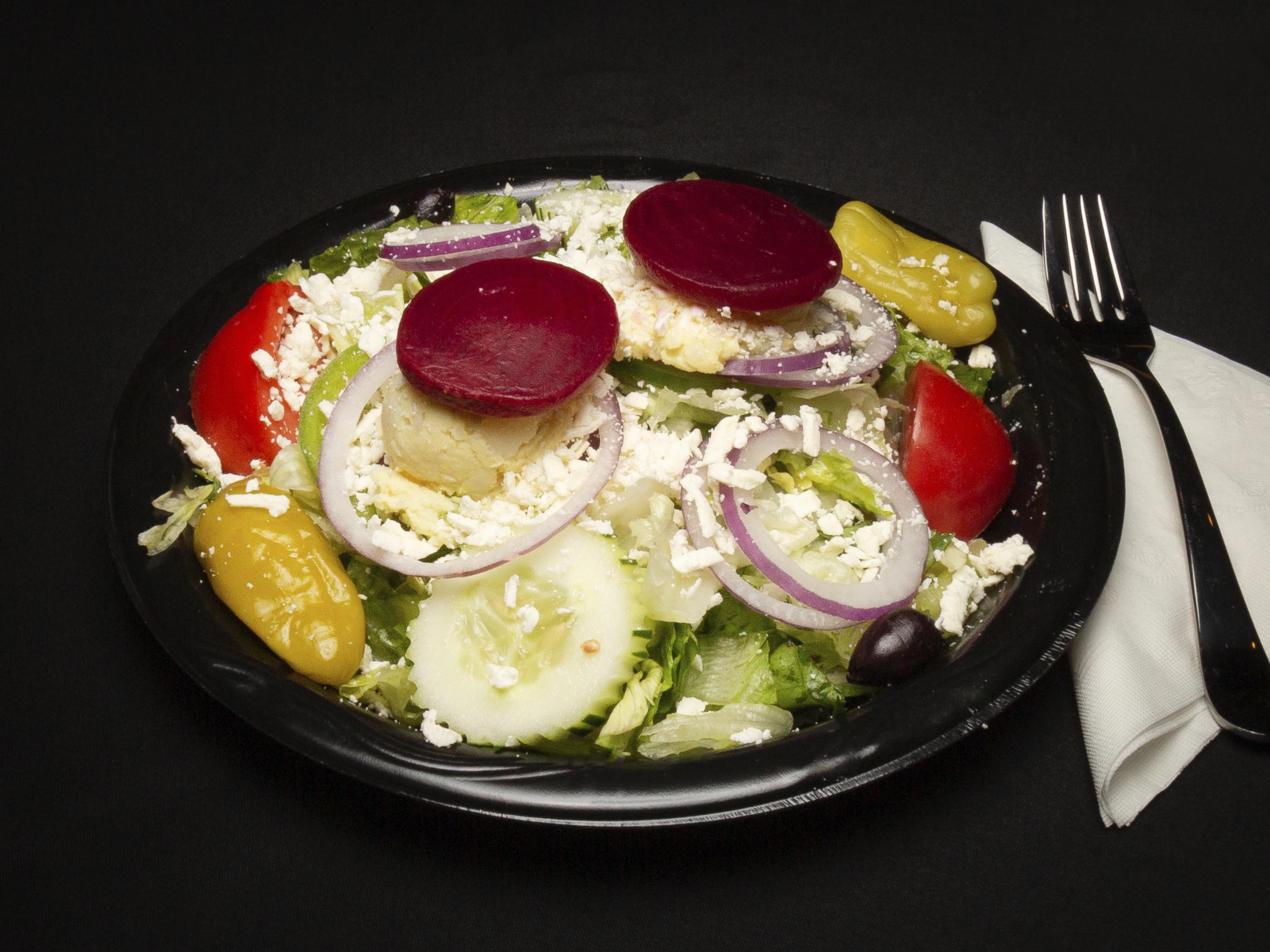 Order Greek Salad food online from Little Greek store, Tampa on bringmethat.com