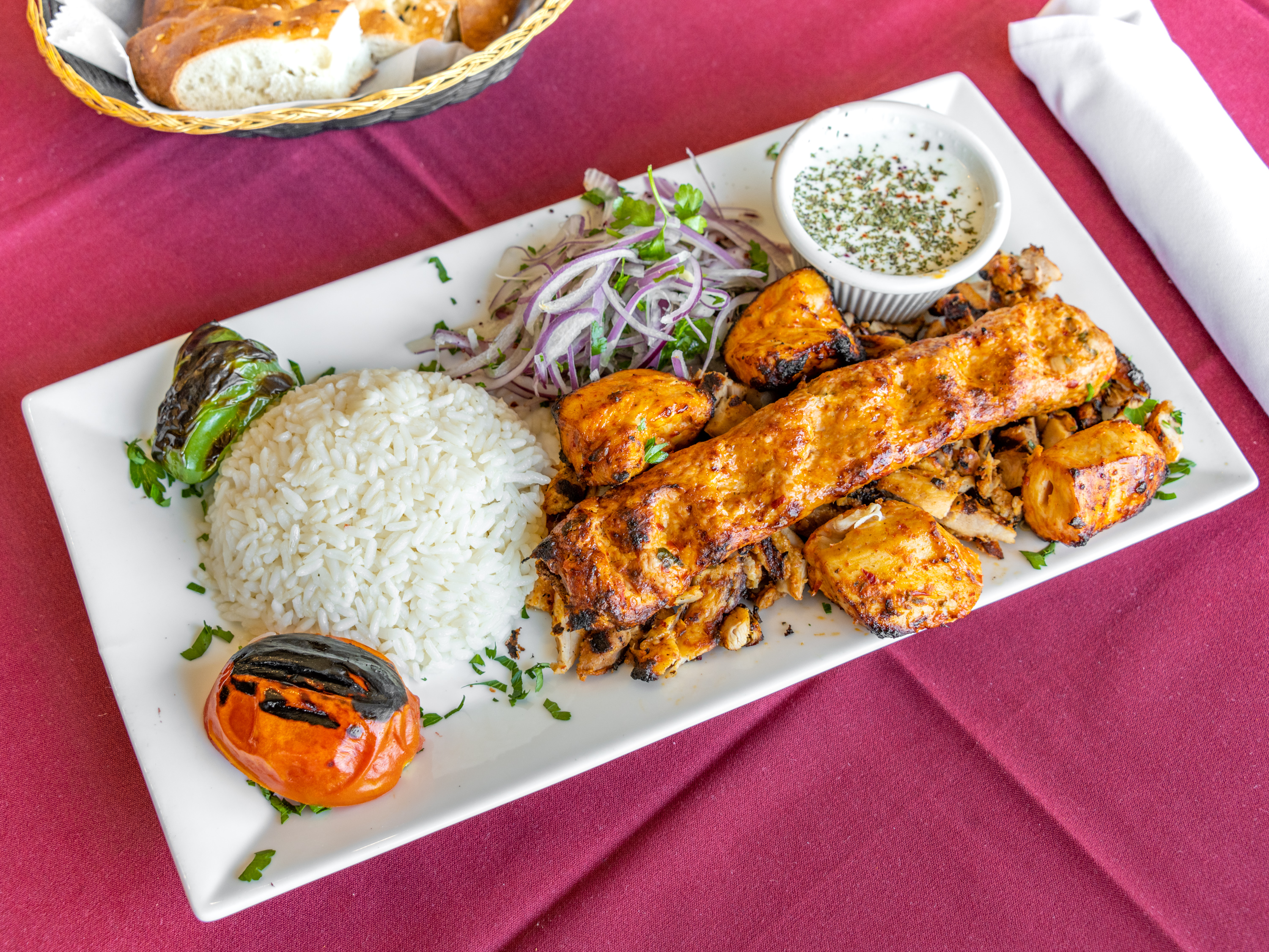 Order Mixed Chicken Grill Entree food online from Ephesus Grill store, Glendora on bringmethat.com