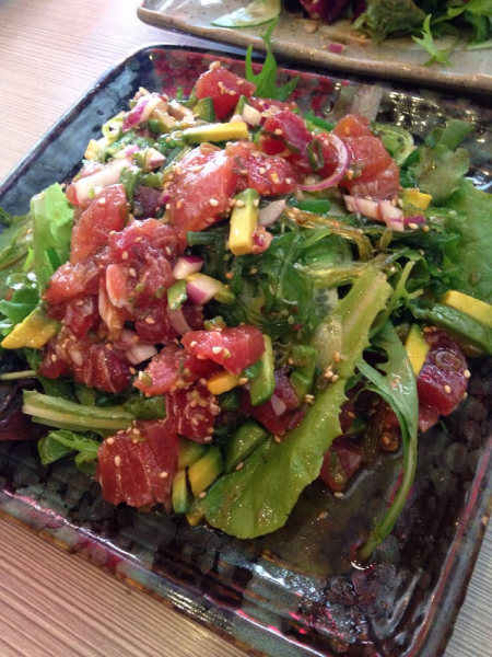 Order Poke Tuna Salad food online from What the fish sushi store, Los Angeles on bringmethat.com