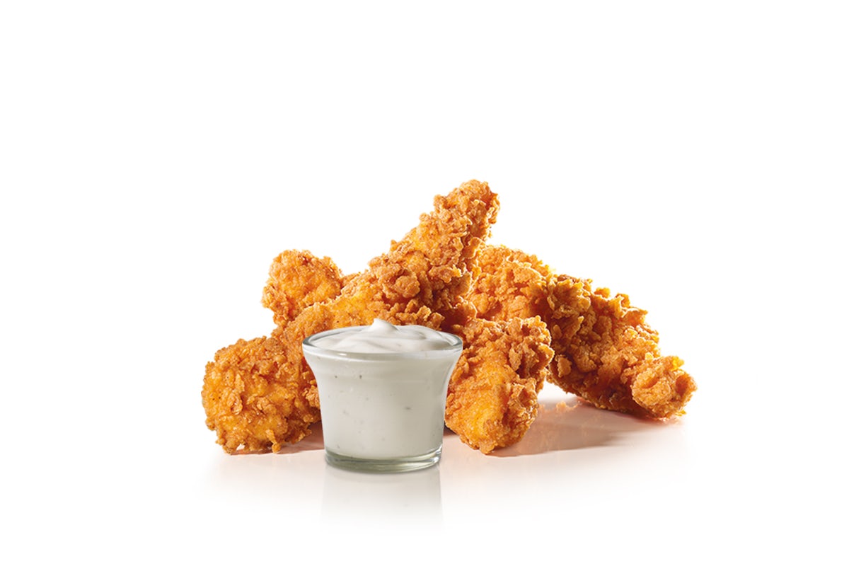 Order 3 Piece - Hand-Breaded Chicken Tenders™ food online from Carl's Jr. store, Mesa on bringmethat.com