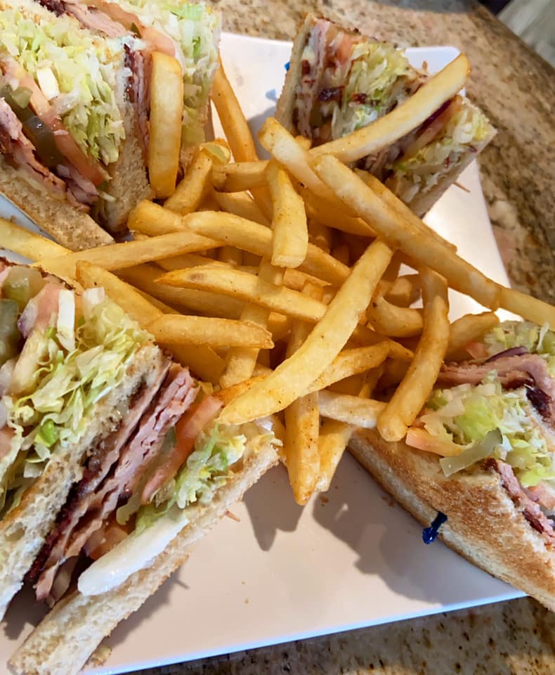 Order Turkey Club Sandwich food online from World Famous Grill store, Bell Gardens on bringmethat.com