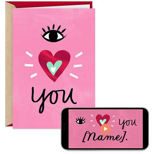 Order Hallmark Video Greeting Valentines Day Card (Eye Heart You) - 1.0 ea food online from Walgreens store, Palm Desert on bringmethat.com