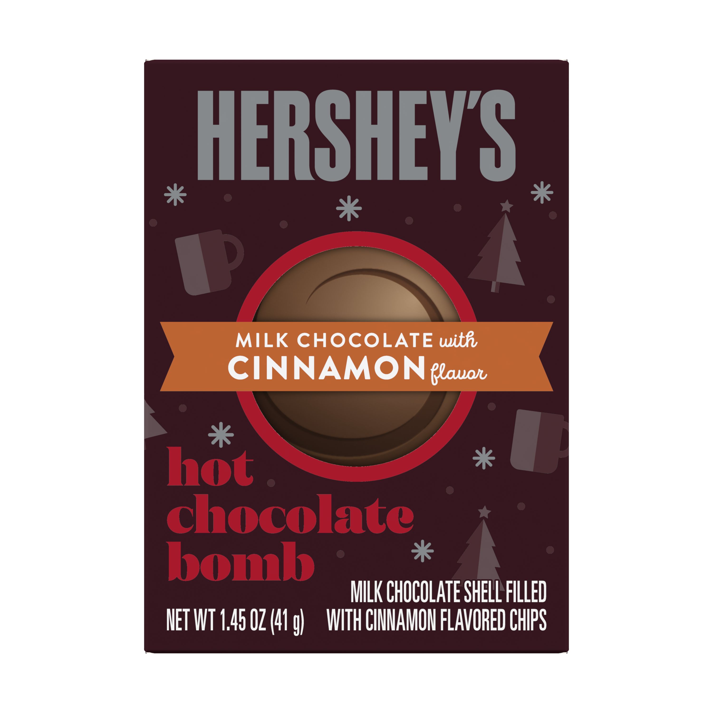 Order Hersheys Hot Chocolate Bomb Filled with Cinnamon Chips - 1.45 oz food online from Bartell store, Edmonds on bringmethat.com