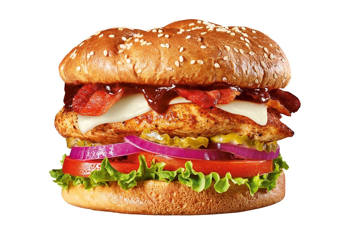 Order Raid the Roost Chicken Burger  food online from The Burger Den store, Lake Wales on bringmethat.com
