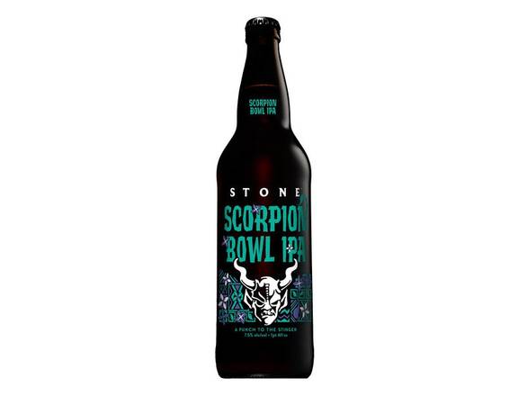 Order Stone Scorpion Bowl IPA - 22oz Bottle food online from Booze & Brews Liquor store, Burbank on bringmethat.com