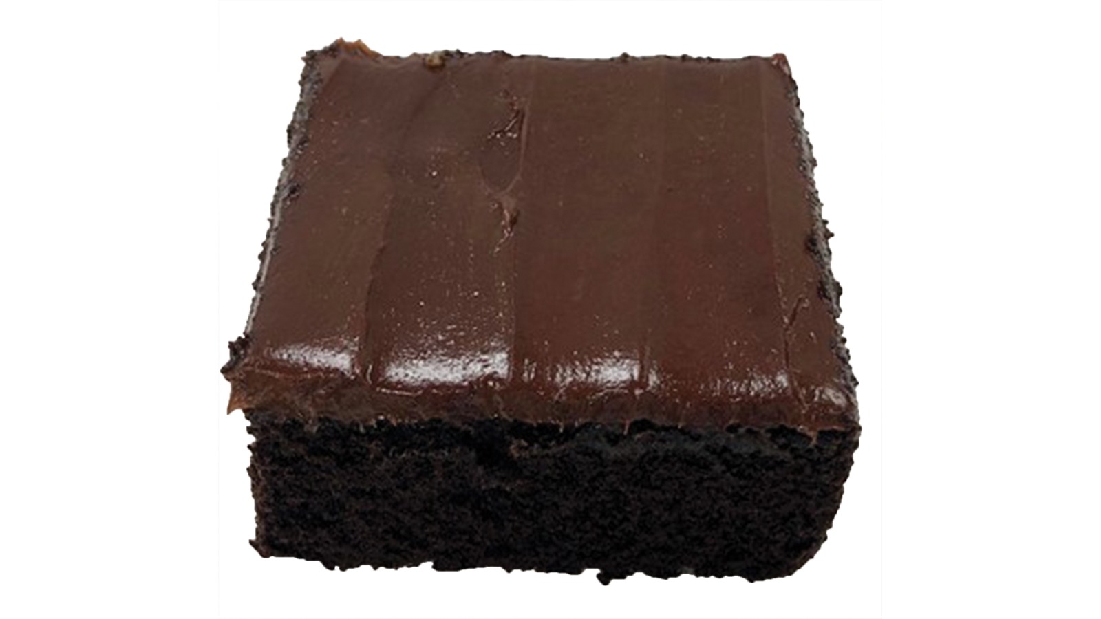 Order Hand Decorated Chocolate Fudge Cake Square, 6 oz. food online from Lucky California store, Santa Rosa on bringmethat.com