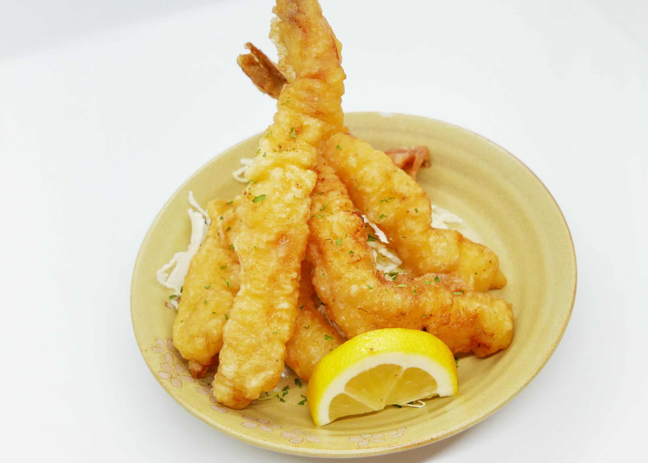 Order Shrimp Tempura Appetizer (5) food online from Shinju Sushi store, Chicago on bringmethat.com