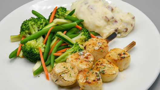 Order Sea Scallops food online from Mitchell's Fish Market store, Louisville on bringmethat.com