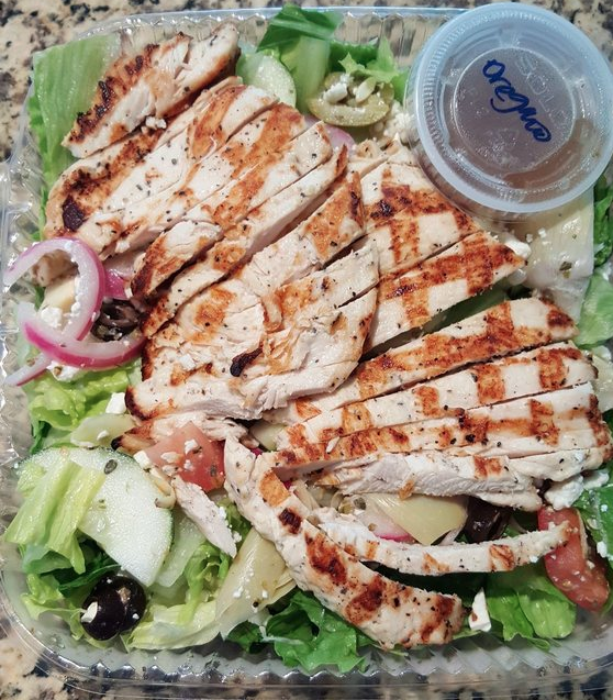 Order Greek Salad food online from Sundance Kitchen store, White Plains on bringmethat.com