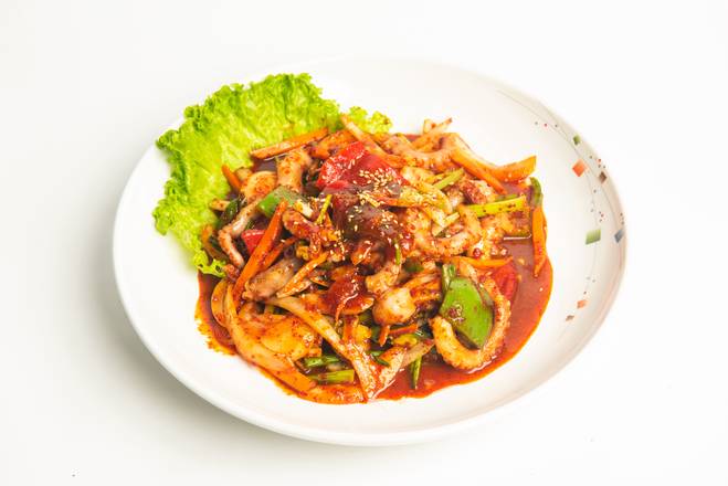 Order Nakji Bokkeum 낙지볶음 2인분 food online from Lee's Korean bbq Woonamjung store, Las Vegas on bringmethat.com