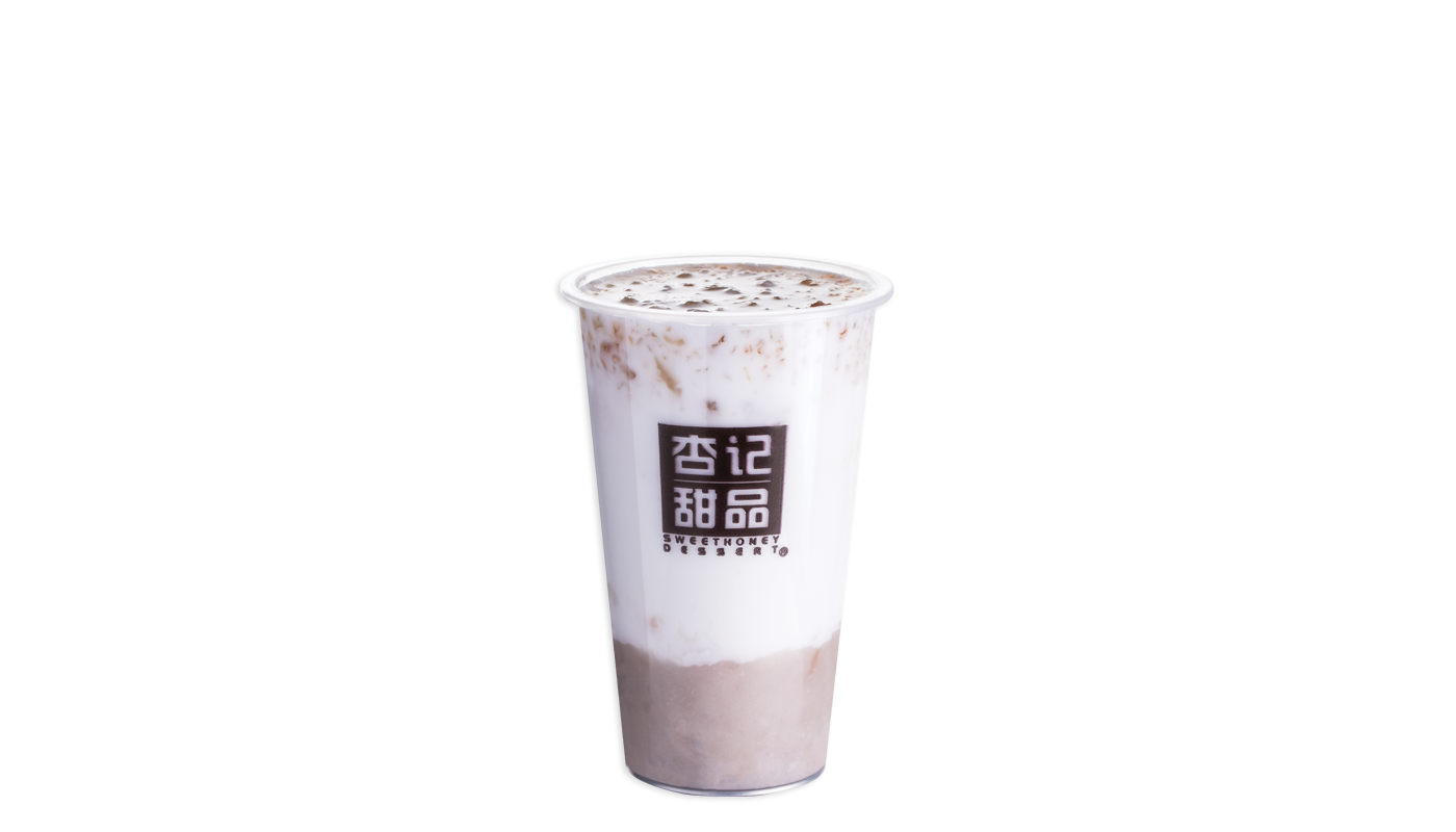 Order K1. Coconut Juice with Taro and Peach Gum food online from Sweethoney Dessert store, Colma on bringmethat.com
