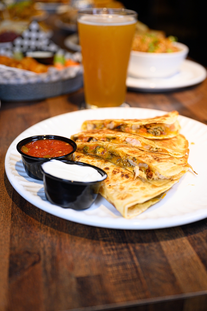 Order Quesadilla food online from Quincy South Bar & Grille store, Rockville on bringmethat.com