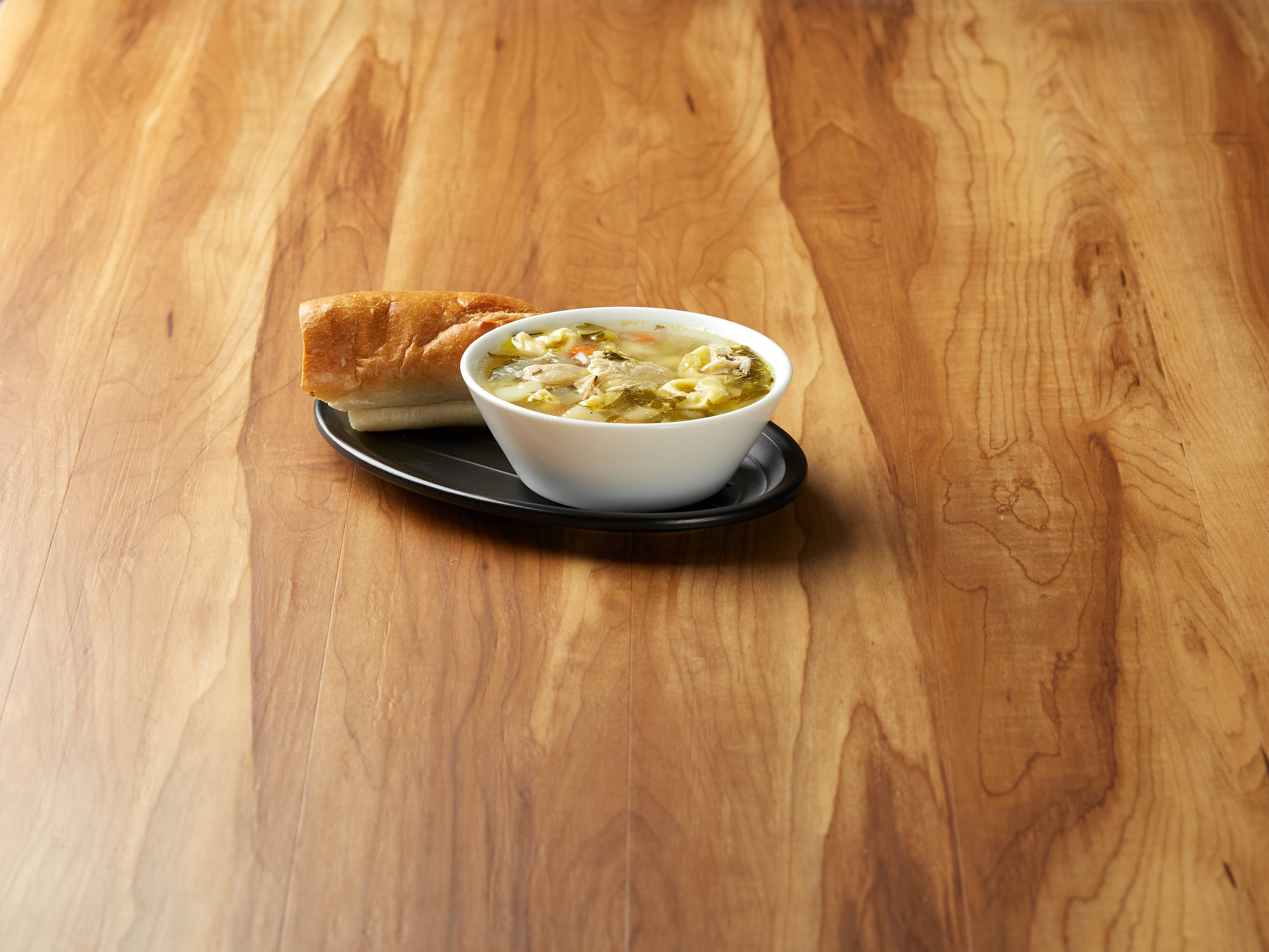 Order Chicken and Veggie Soup with Tortellini food online from Fairfield Pizza store, Stratford on bringmethat.com
