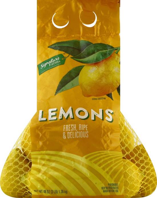 Order Signature Farms · Lemons (48 oz) food online from Safeway store, Grass Valley on bringmethat.com