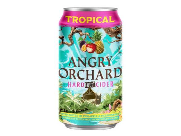 Order Angry Orchard Tropical Fruit Hard Cider, Spiked - 6x 12oz Cans food online from Michaelis Wine & Spirits store, San Francisco on bringmethat.com