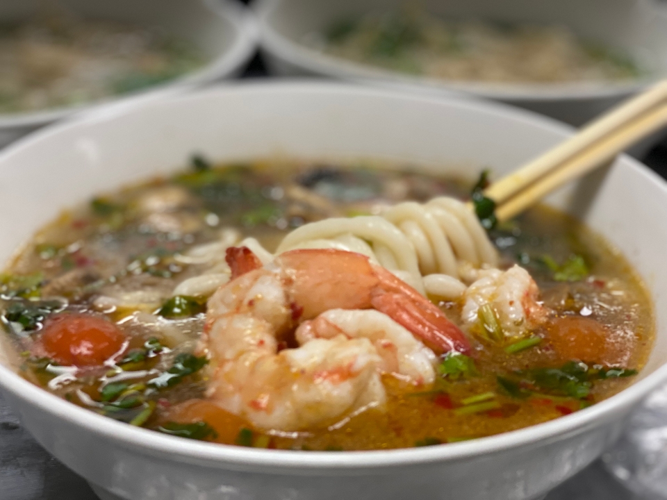 Order ANGRY UDON SHRIMP food online from Disco Boba & Tea store, Houston on bringmethat.com