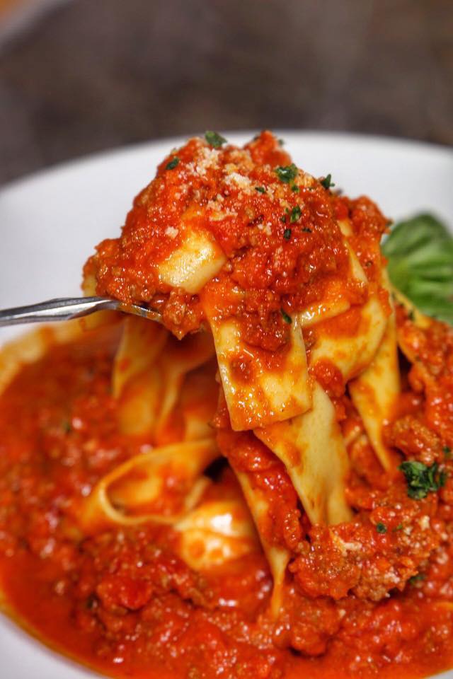 Order Pappardelle Bolognese food online from Locale Gastro Bar store, Patchogue on bringmethat.com