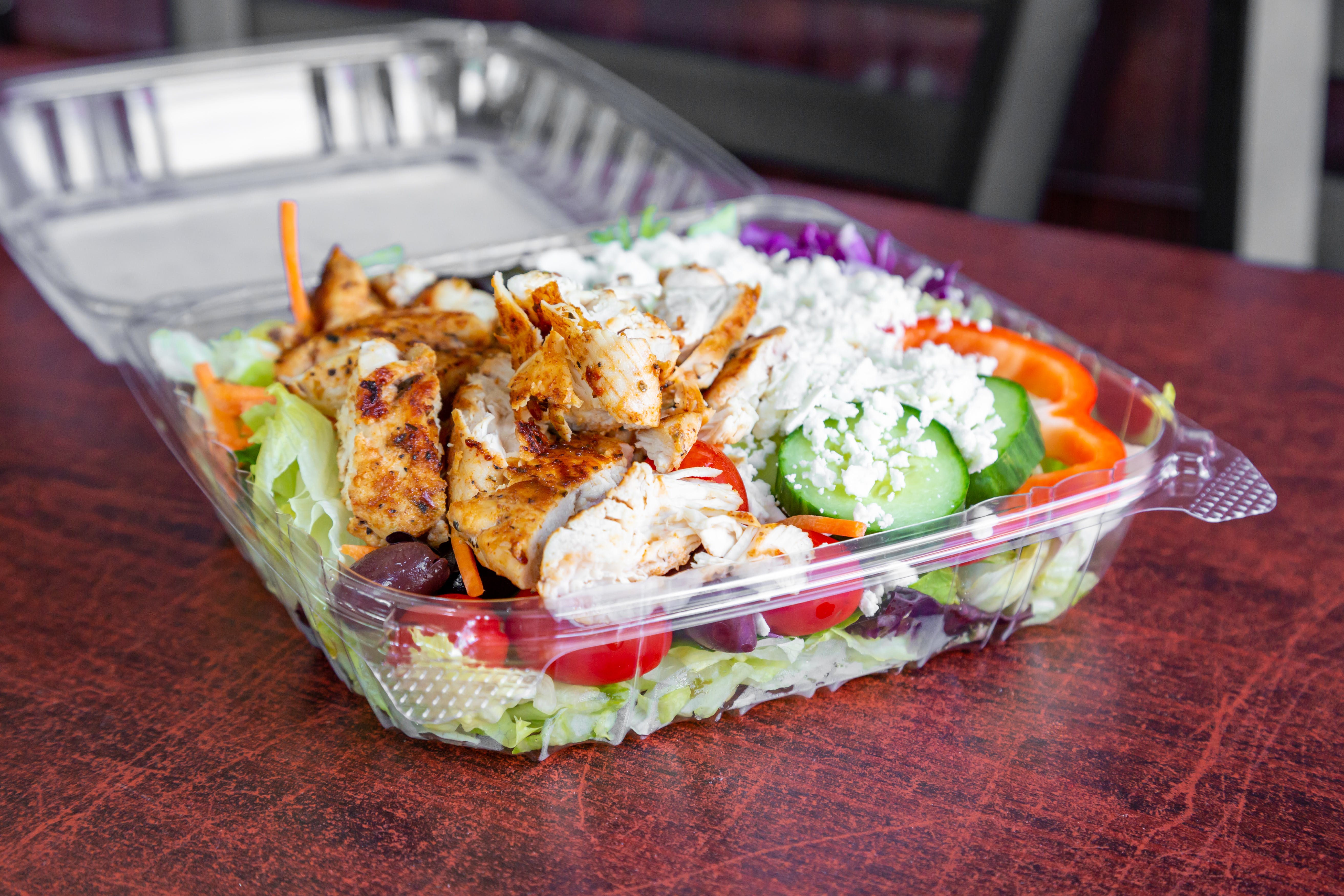 Order Grilled Chicken Salad - Salad food online from Little Pizza King store, Brighton on bringmethat.com