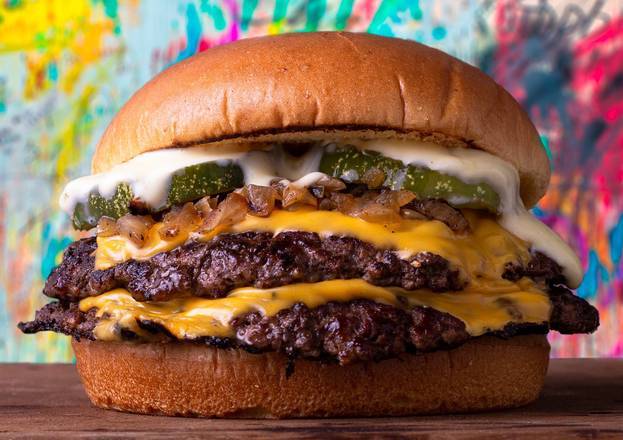 Order Smash Double Cheeseburger food online from Dirty Burger store, Lafayette on bringmethat.com