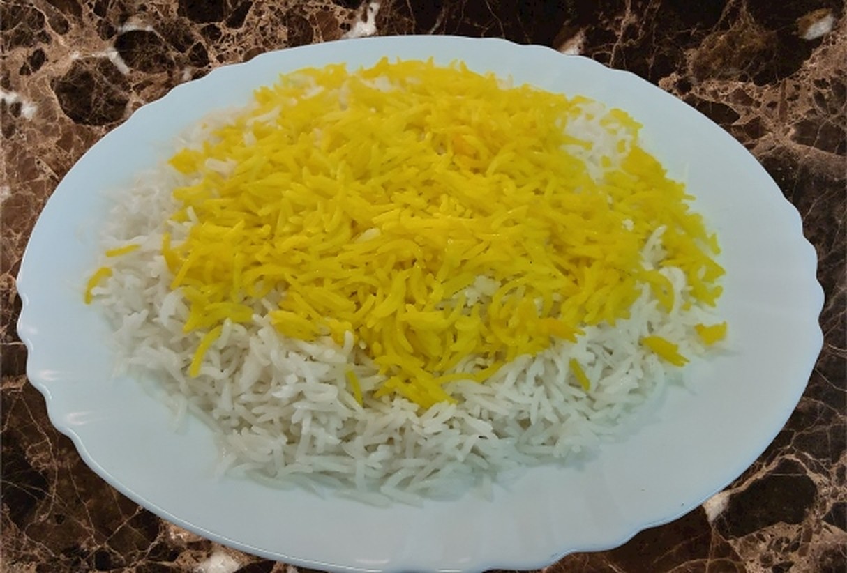 Order Saffron Basmati Rice food online from Kourosh Restaurant store, Woodland Hills on bringmethat.com