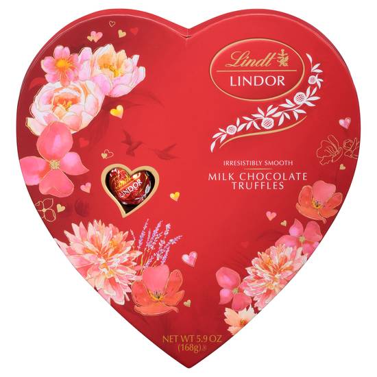 Order Lindt Assorted Milk Chocolate Truffles Valentine Heart - 5.5 oz food online from Rite Aid store, Fullerton on bringmethat.com