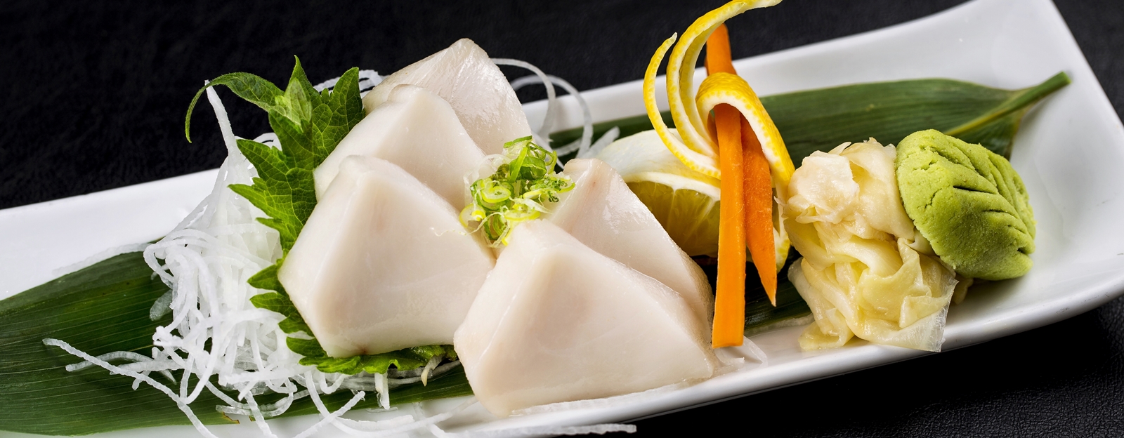 Order White Fish Sashimi food online from PB Sushi store, San Diego on bringmethat.com