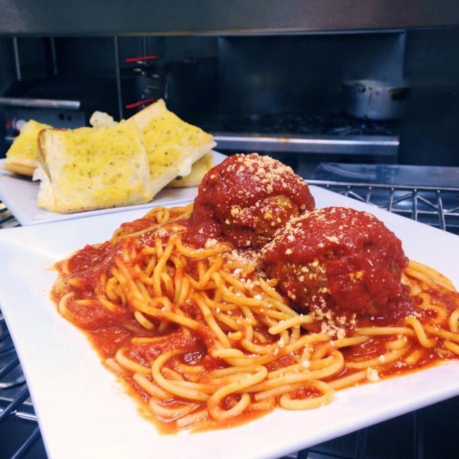 Order Spaghetti & Meatballs - Pasta food online from Planet Pizza store, Ridgefield on bringmethat.com