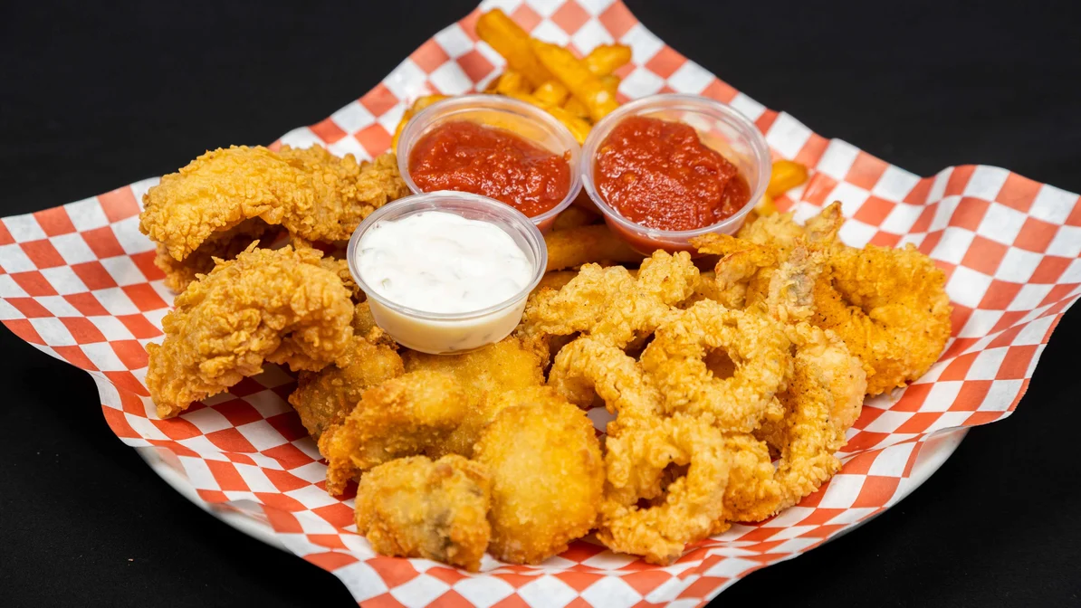Order Make Your Own Fried Combo food online from Red Crab Juicy Seafood store, Cleveland on bringmethat.com