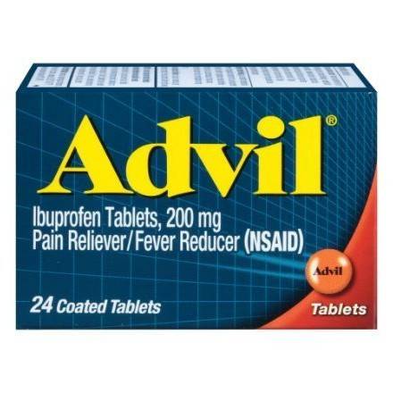Order Advil Pain Reliever and Fever Reducer (24 tablets) food online from Light Speed Market store, Marietta on bringmethat.com