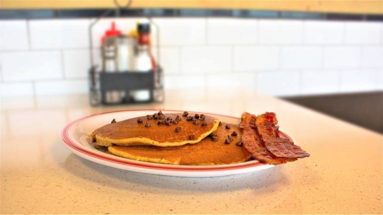 Order Kid Chocolate Chip Pancakes food online from National Coney Island store, Grosse Pointe on bringmethat.com