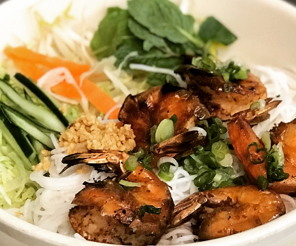 Order 28. Vermicelli Grilled Shrimp food online from Pho Dakao store, Framingham on bringmethat.com