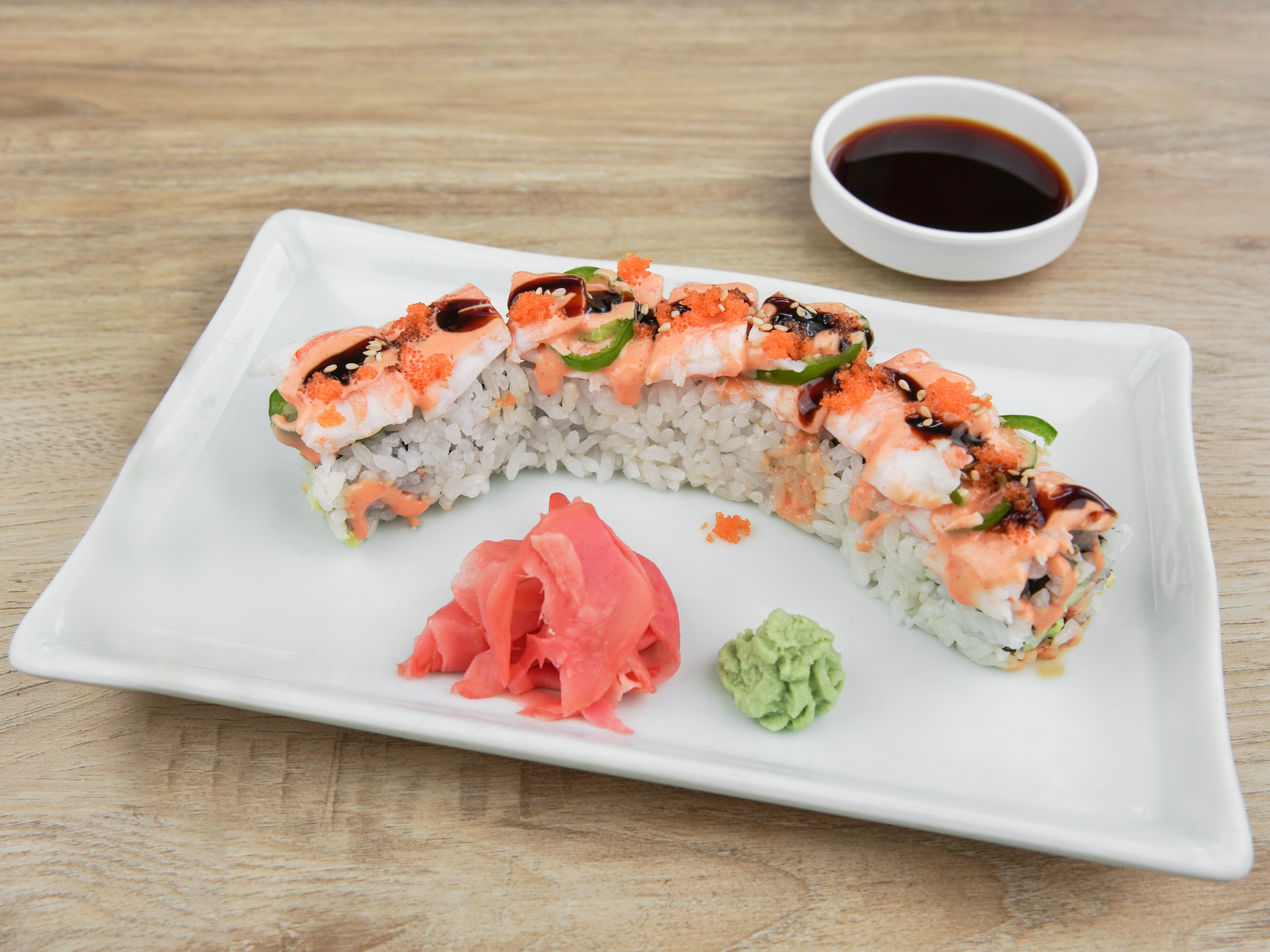 Order 33. Tiger Roll food online from Osaka Sushi store, Little Falls on bringmethat.com