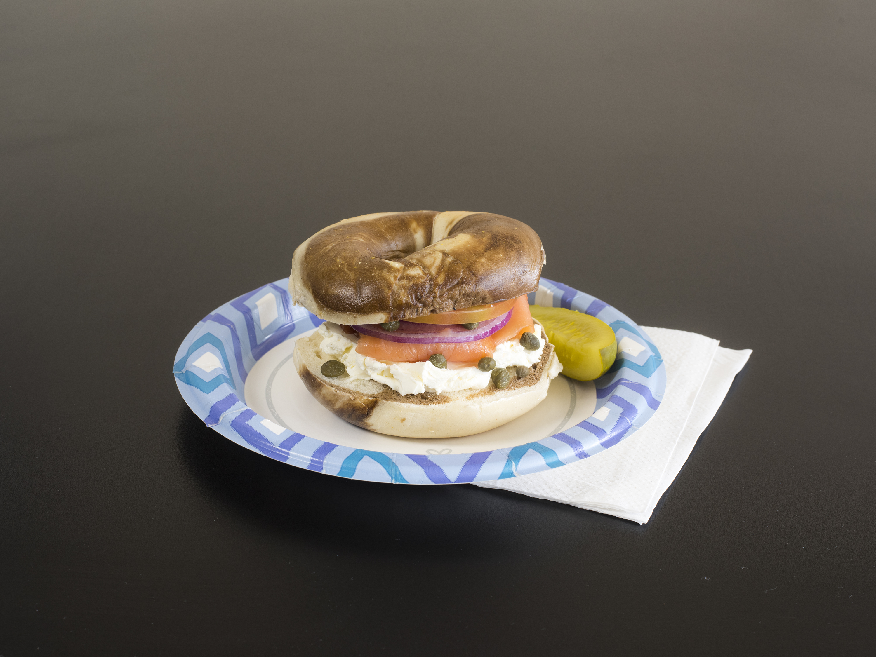 Order Lox and Cream Cheese Bagel food online from Bagel Basket Cafe store, Spring Lake on bringmethat.com