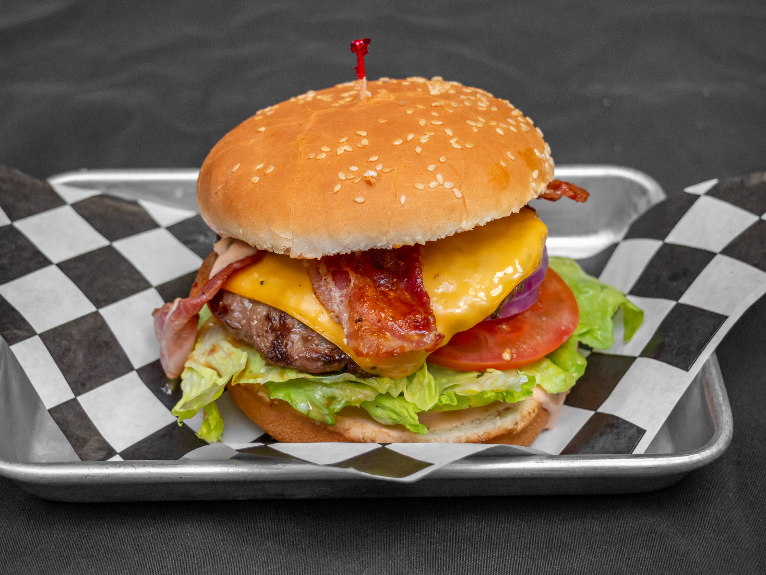 Order Bacon Cheeseburger food online from The Workz store, Lancaster on bringmethat.com