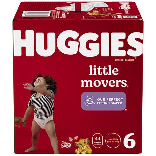 Order Huggies Little Movers Little Movers Baby Diapers Size 6 - 44.0 ea food online from Walgreens store, Columbus on bringmethat.com