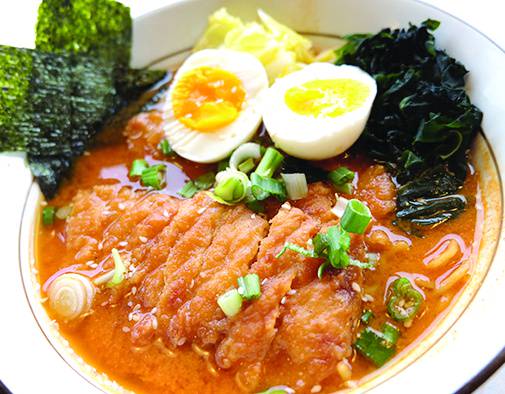 Order Spicy Miso Ramen food online from Roodle Rice & Noodle Bar store, Wallingford on bringmethat.com