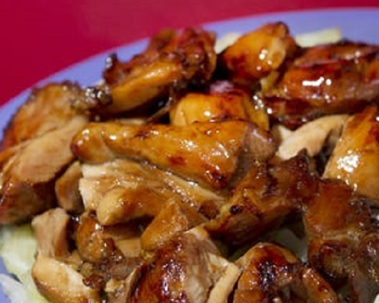 Order Bourbon Chicken 棒棒鸡 food online from Oriental Garden store, Lyndhurst on bringmethat.com