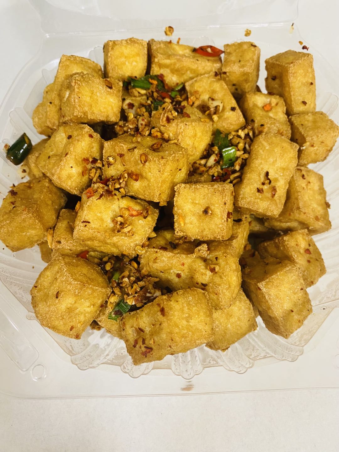 Order Pepper Salt With Tofu   椒鹽豆腐   food online from Dim Sum Club store, San Francisco on bringmethat.com