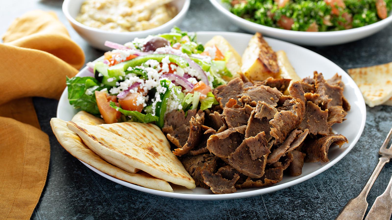 Order Lamb Gyro Platter food online from Gaters store, Fremont on bringmethat.com