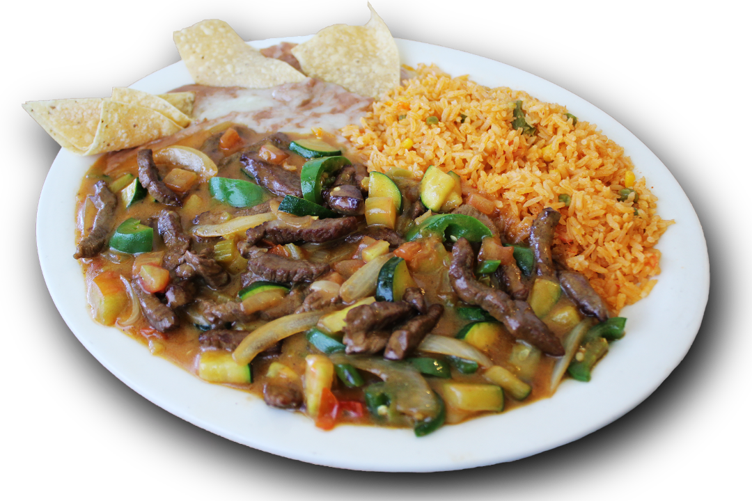 Order .Steak Ranchero. food online from La Fogata Mexican Restaurant store, Los Angeles on bringmethat.com