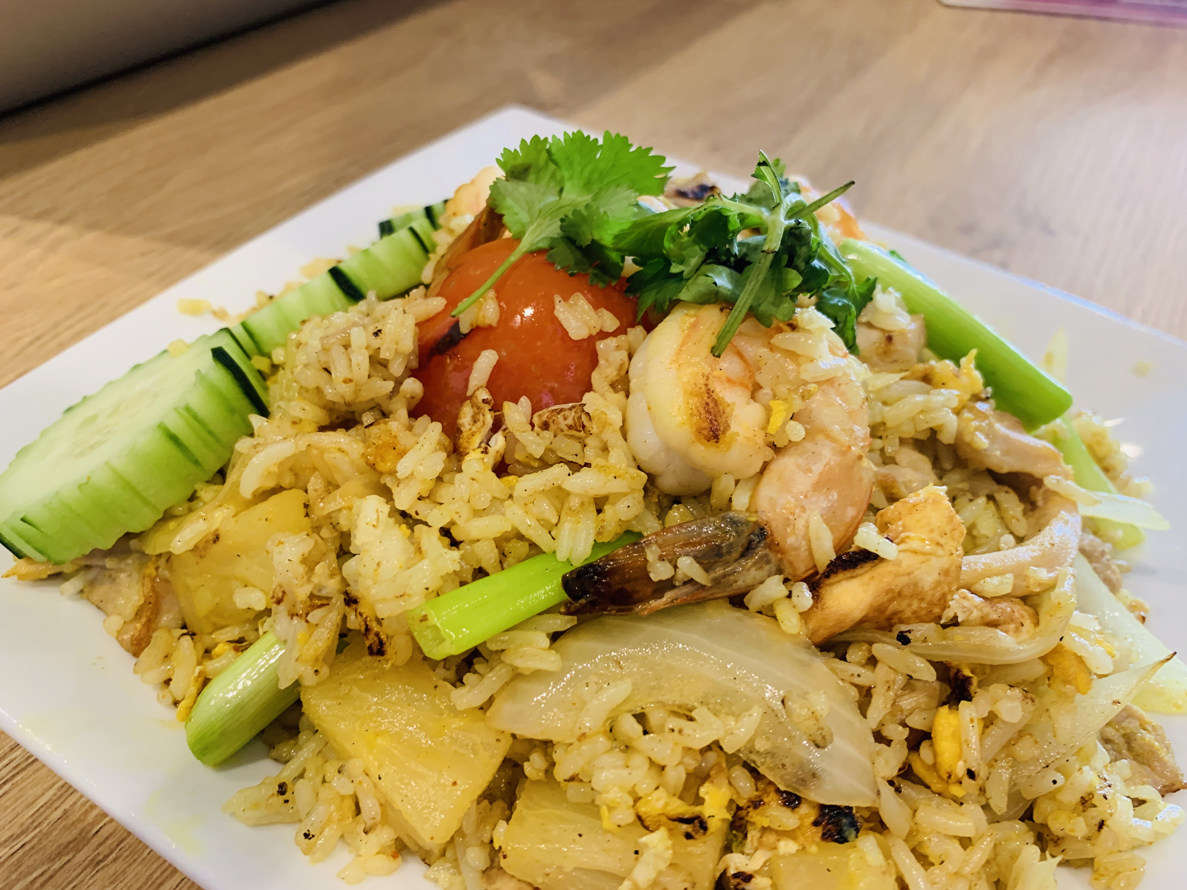 Order Pineapple Fried Rice  food online from Shine Thai Cuisine store, Daly City on bringmethat.com