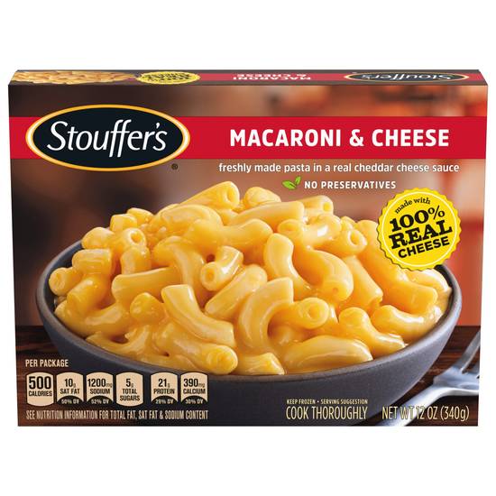Order Stouffer's Macaroni and Cheese Frozen Meal food online from Cvs store, LANETT on bringmethat.com