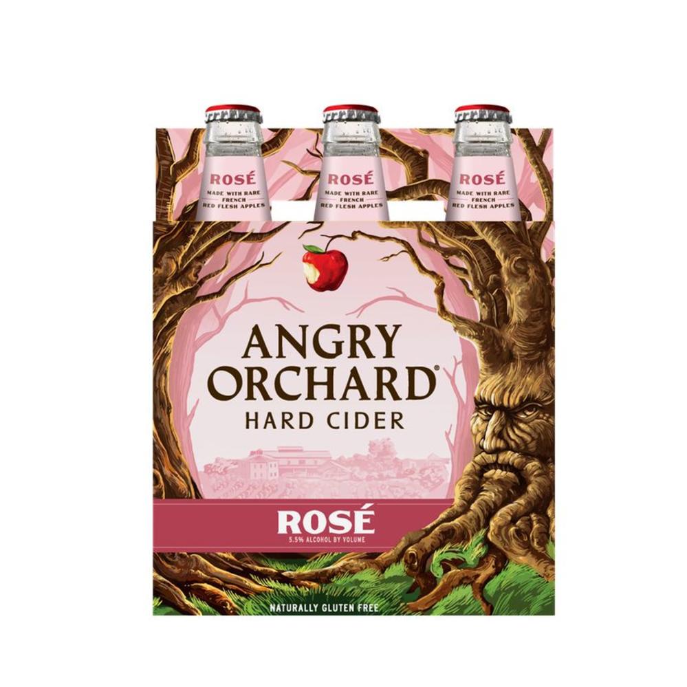 Order Angry Orchard Hard Cider Rose 6 Pack -12 oz. Bottles food online from G & G Liquors store, Lawndale on bringmethat.com