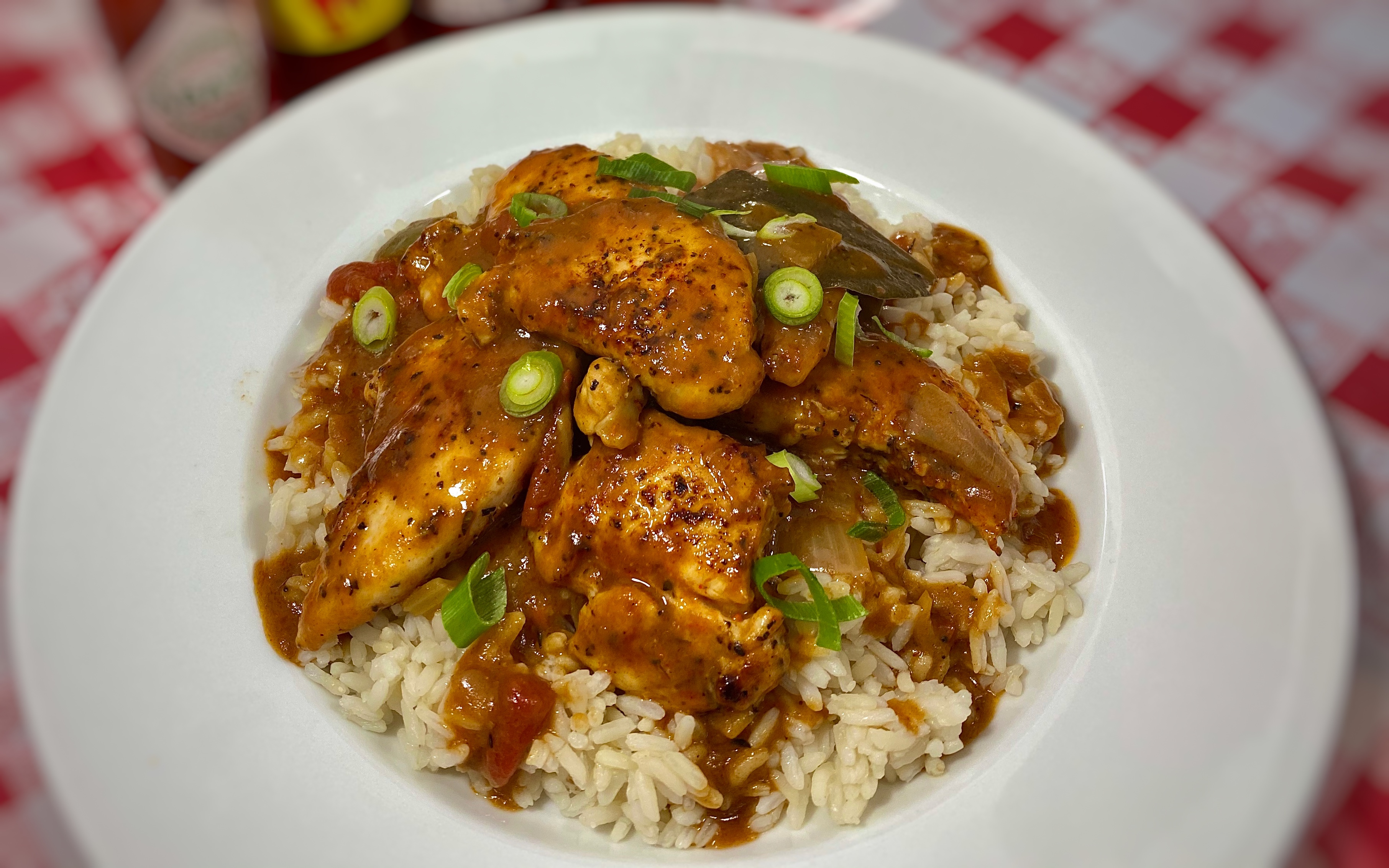 Order Chicken Etouffee food online from The Gumbo Pot store, San Diego on bringmethat.com